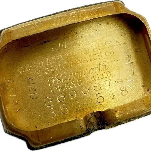 Vintage Gruen Claw Style Lugs Ladies Mechanical Wristwatch 350 10k Gold Filled - Picture 3 of 5